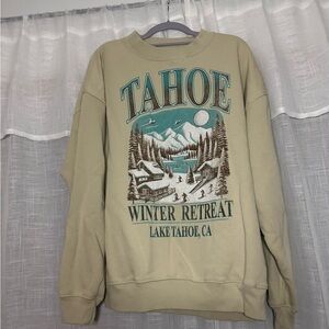 Tahoe Winter Retreat Beige Sweater